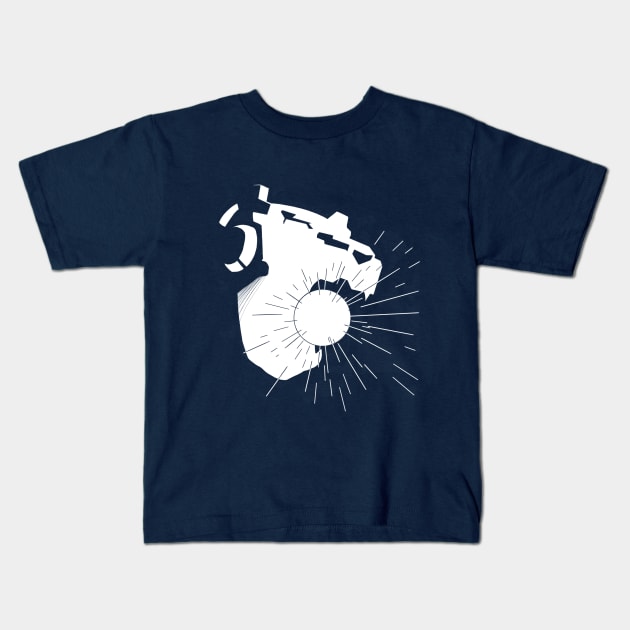 Lion Charge Kids T-Shirt by Jazzscorner